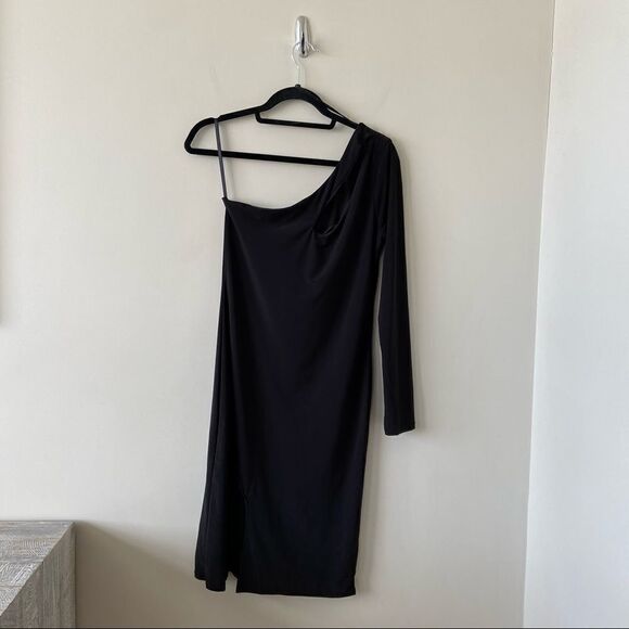 21saints-one Shoulder Cut Out Shoulder Detail Midi Dress (Large) - Picture 2 of 11